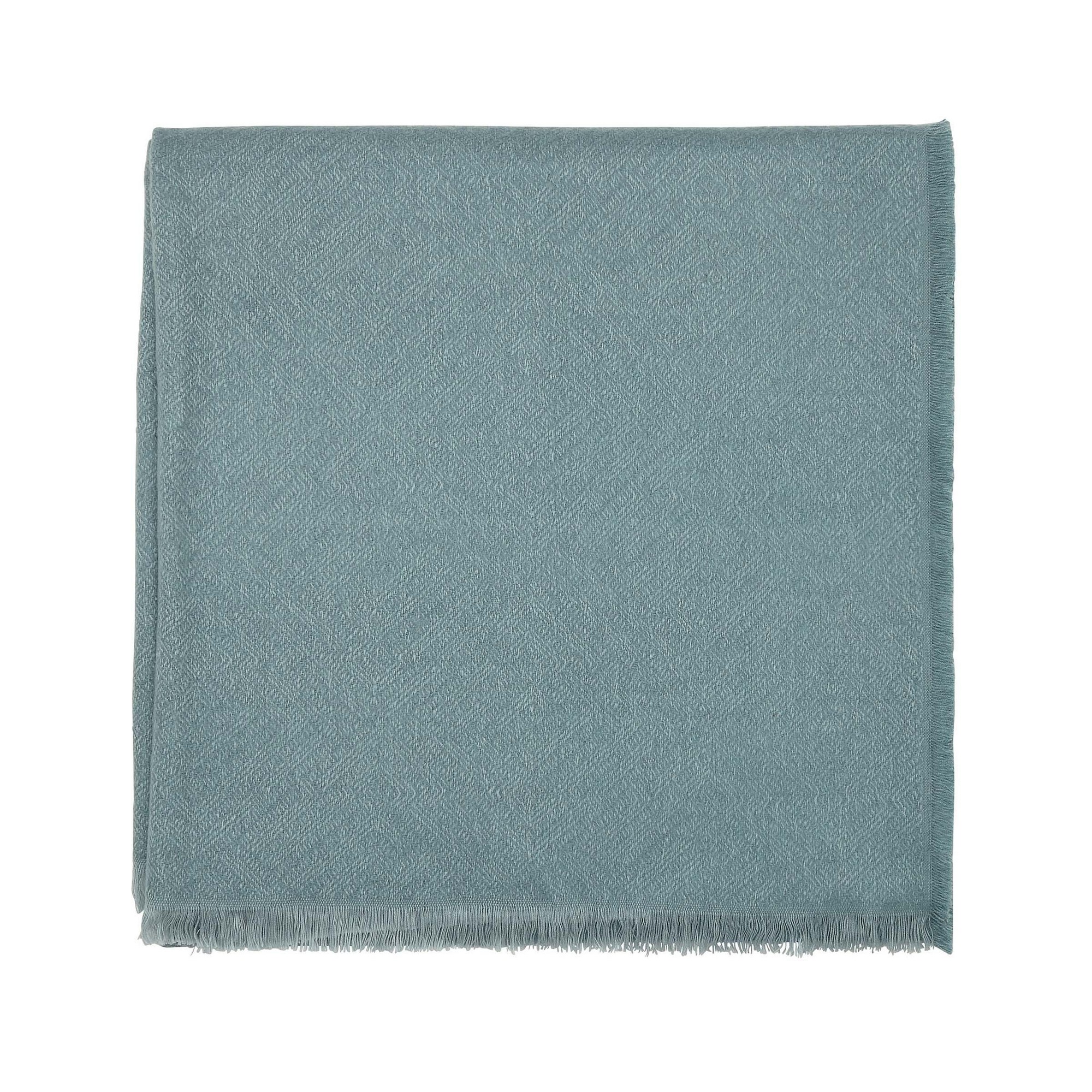 Andhara Designer Woven Throw By Sanderson In Teal Cream